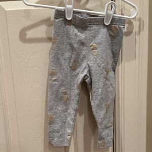 Kids Gray Leggings with Gold Spots - Unbranded
